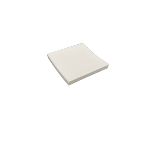 Pacifica Collection Soap Dish, Concave Square, White